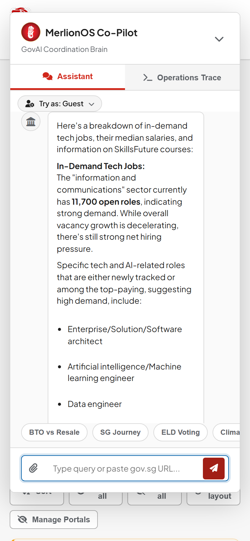 MerlionOS Multi-Hop Step 2: Tech Jobs & Median Wage Answer